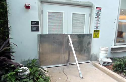 Standard flood panel installation